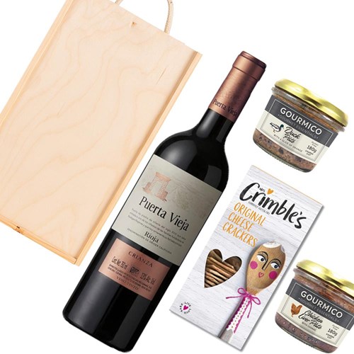 Puerta Vieja Crianza Seleccion 75cl Red Wine And Pate Gift Box